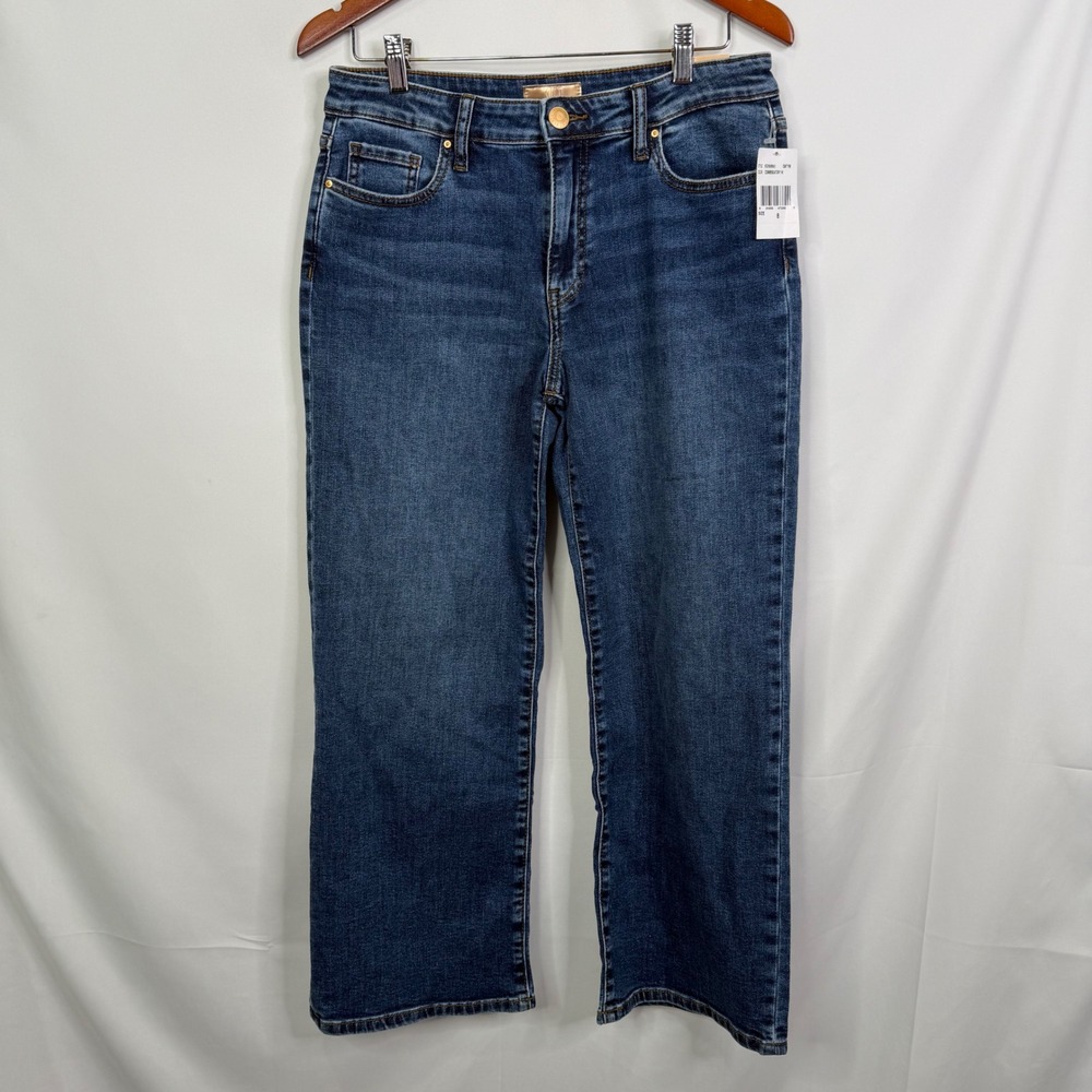 Kut from the Kloth Charlotte High Rise Wide Leg Jeans Commendatory Size 8 NWT - Picture 4 of 9